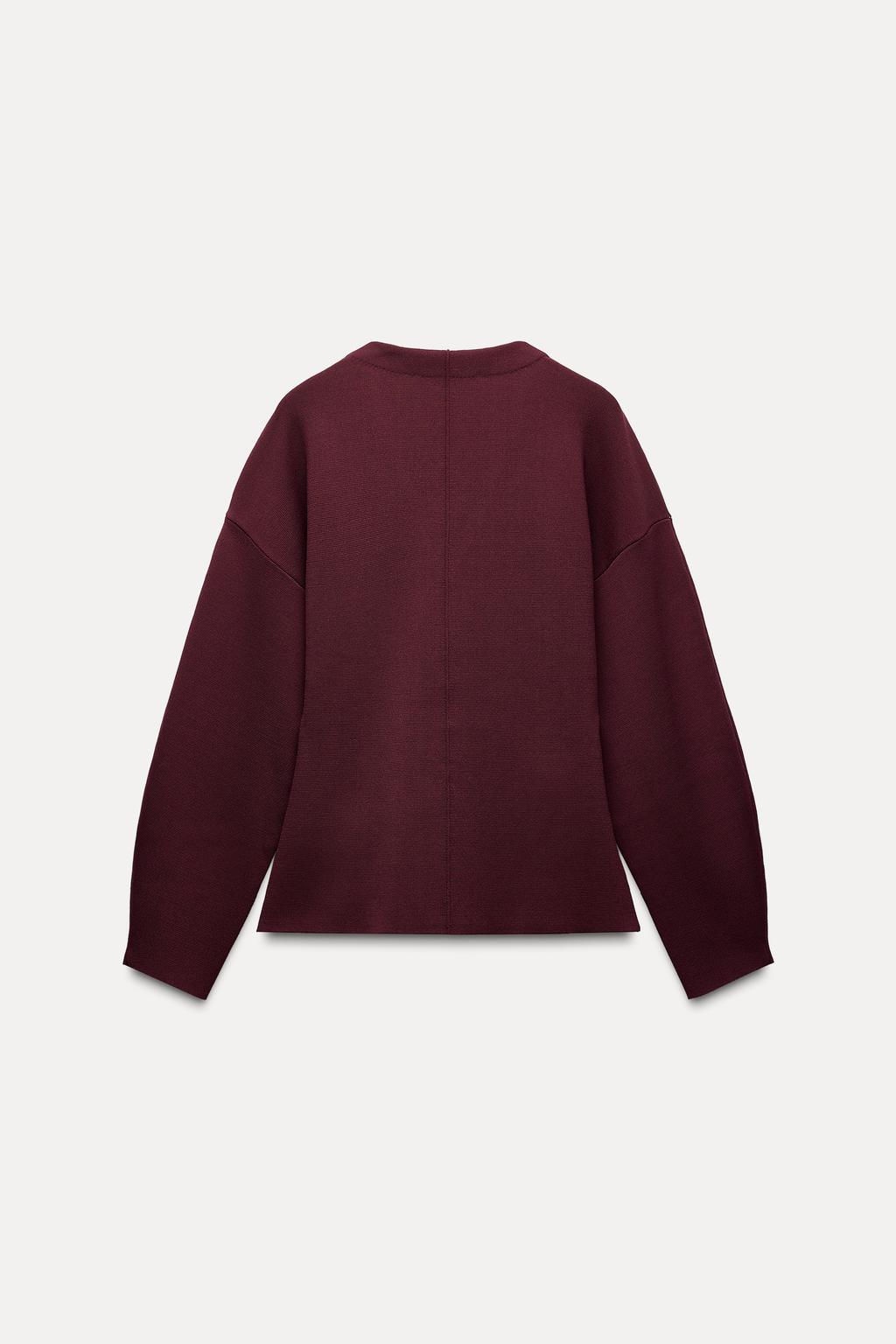 PLAIN KNIT FITTED CARDIGAN - Zara фото 6
