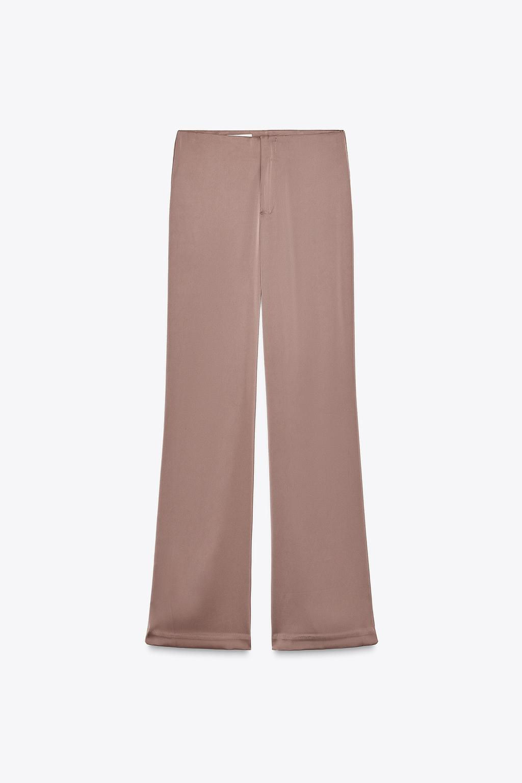 SATIN FLARE TROUSERS - Zara фото 10
