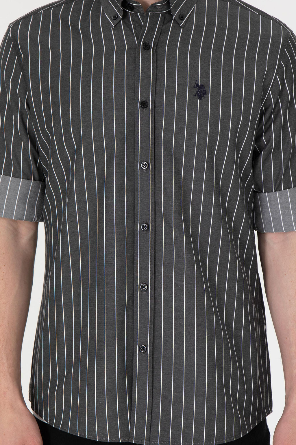 Мужская черная рубашка с длинным рукавом Неожиданная скидка в корзине - U.s. polo assn фото 6