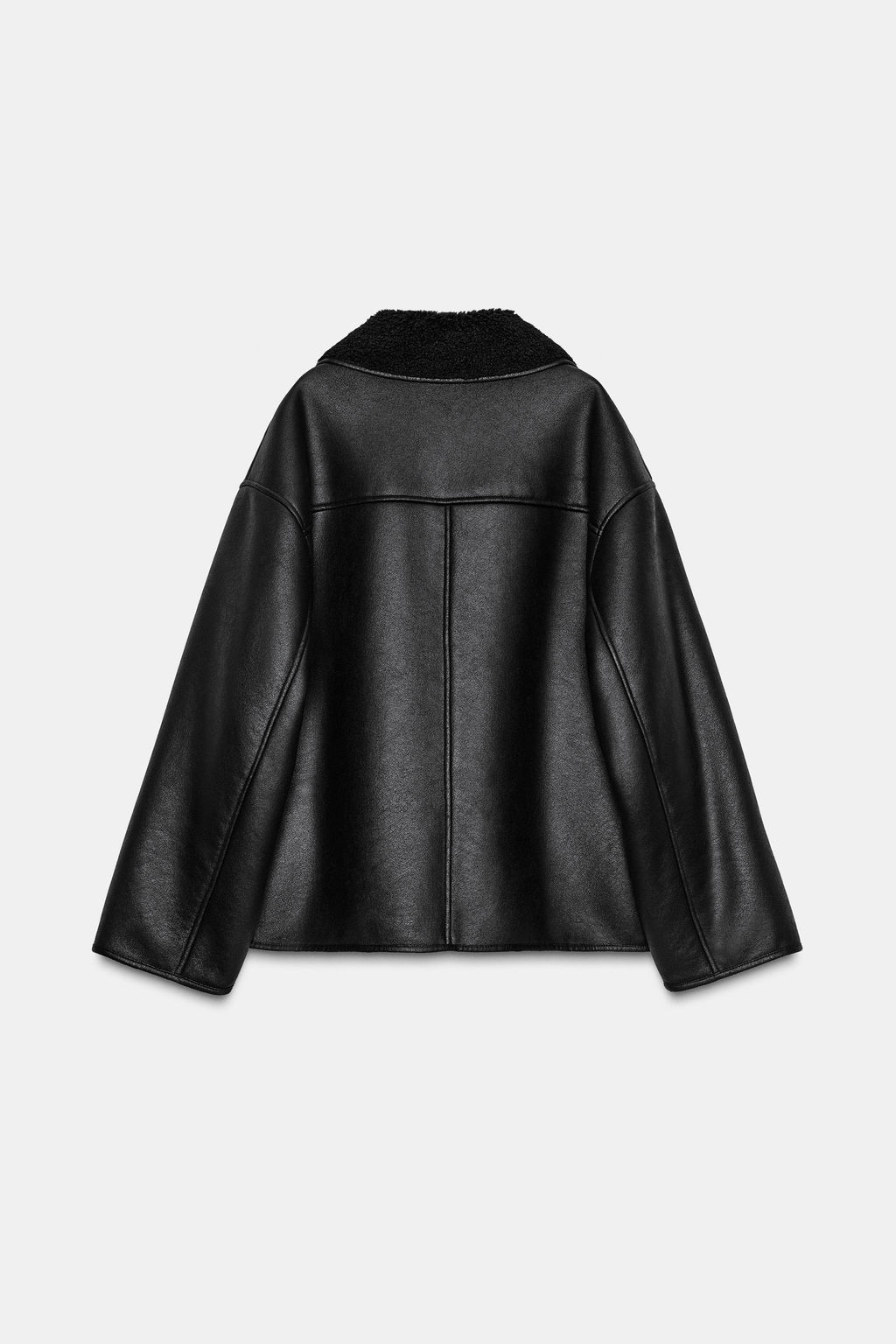 CAZADORA DOBLE FAZ ZW COLLECTION / Negro - Zara фото 8