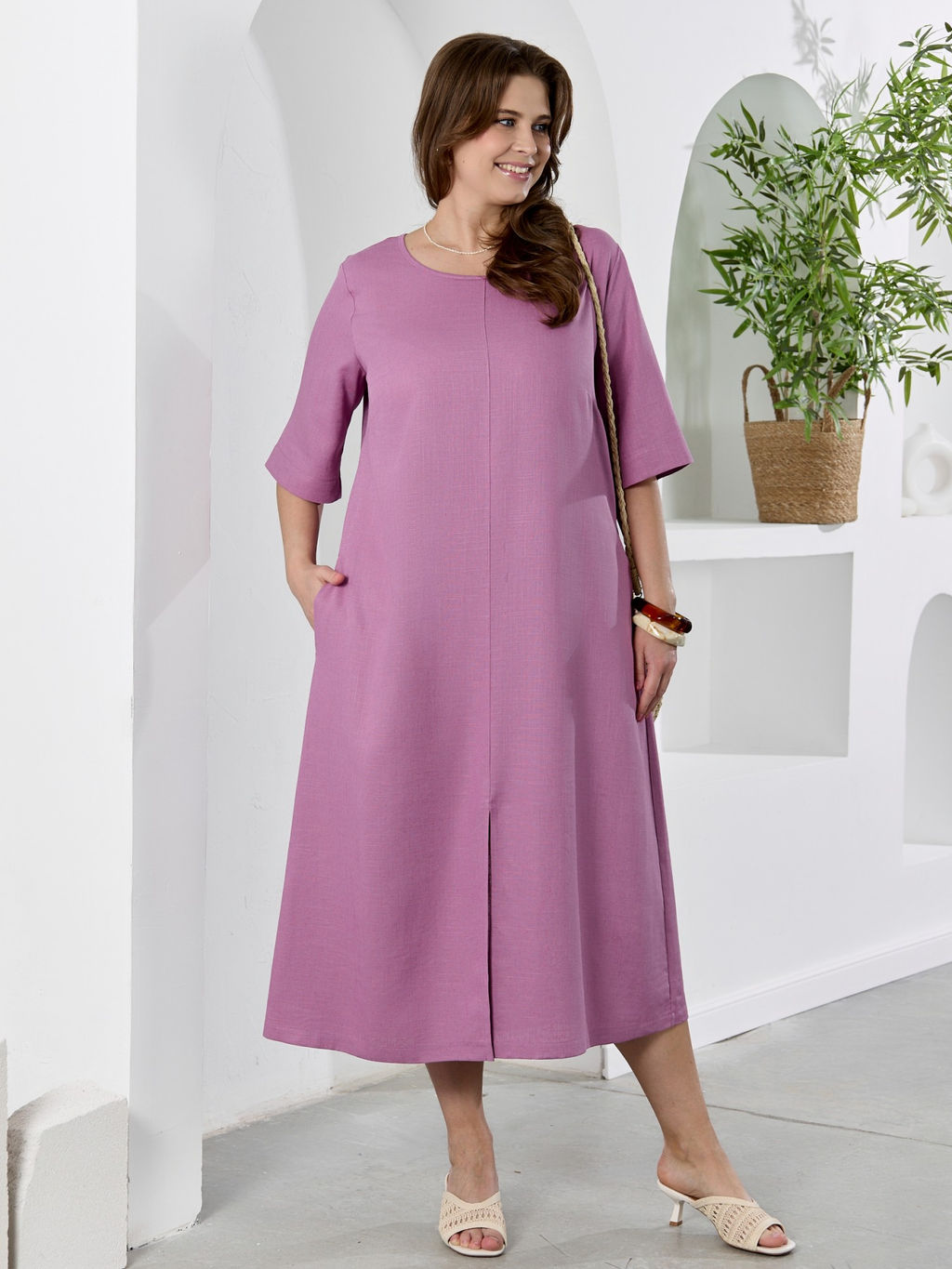 Платье Камео-1 из вискозы со льном - Виотекс фото 55