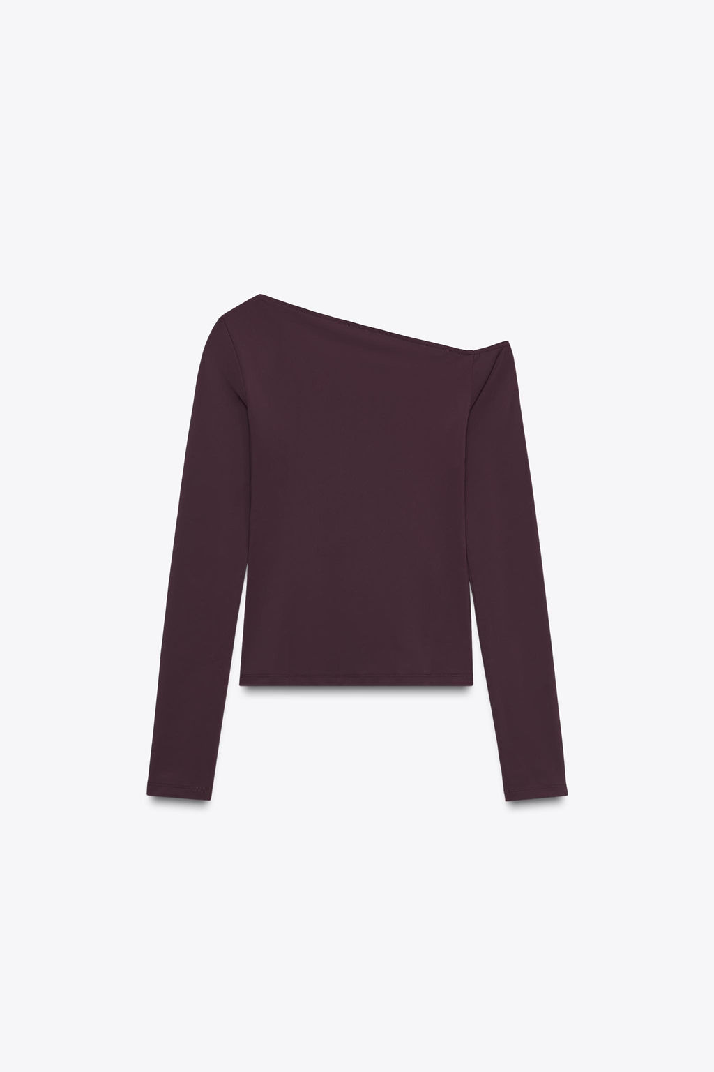 ASYMMETRIC POLYAMIDE T-SHIRT - Zara фото 7