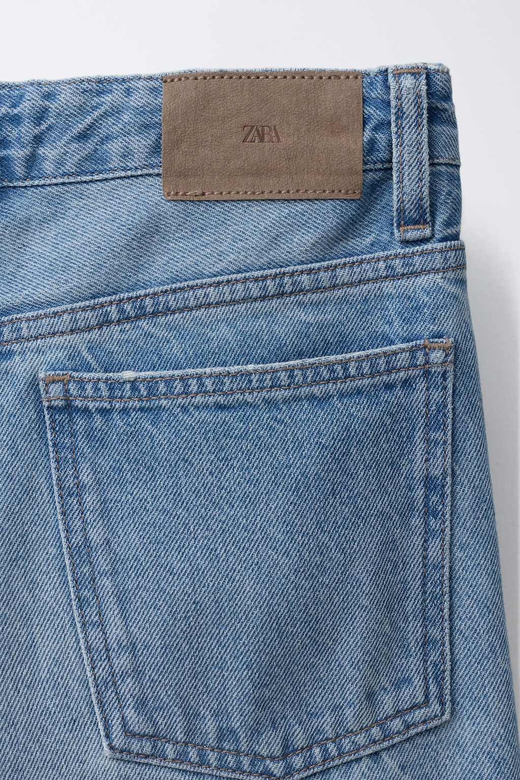 TURN-UP WIDE-LEG JEANS - Zara фото 4