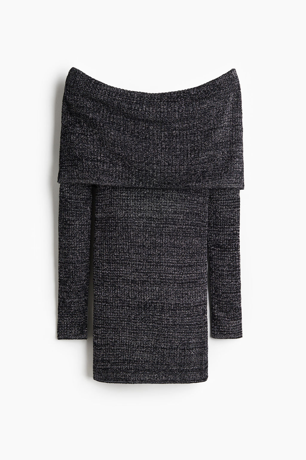 Vestido off-the-shoulder con brillo - H&m фото 7