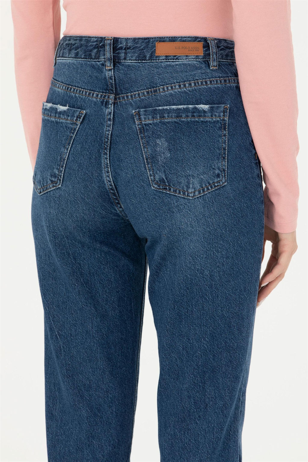 Женские темно-синие джинсовые брюки Неожиданная скидка в корзине - U.s. polo assn фото 7