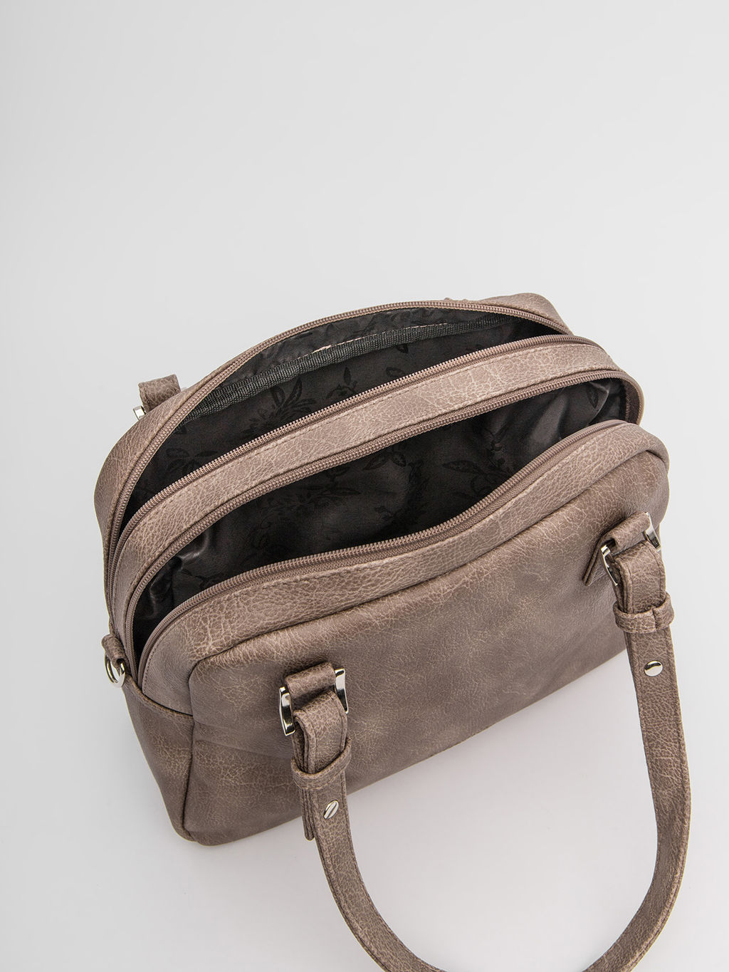 Серо-коричневая сумка классическая S.Lavia  фото 19