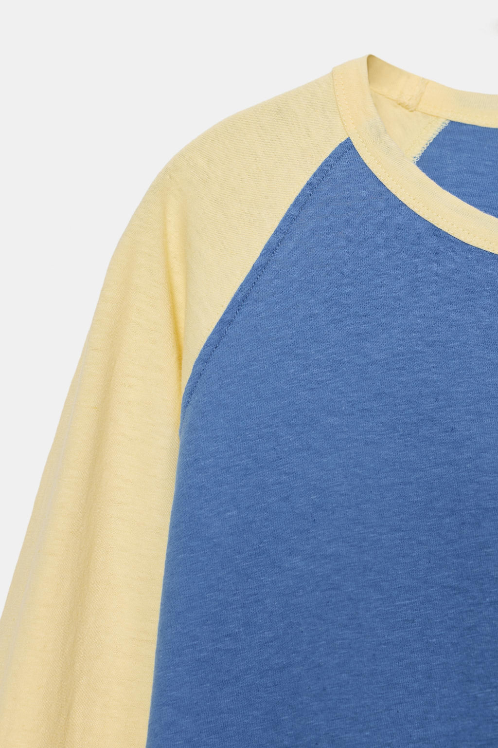 CAMISETA RANGLAN MANGA LARGA / Crudo / Azul - Zara фото 5