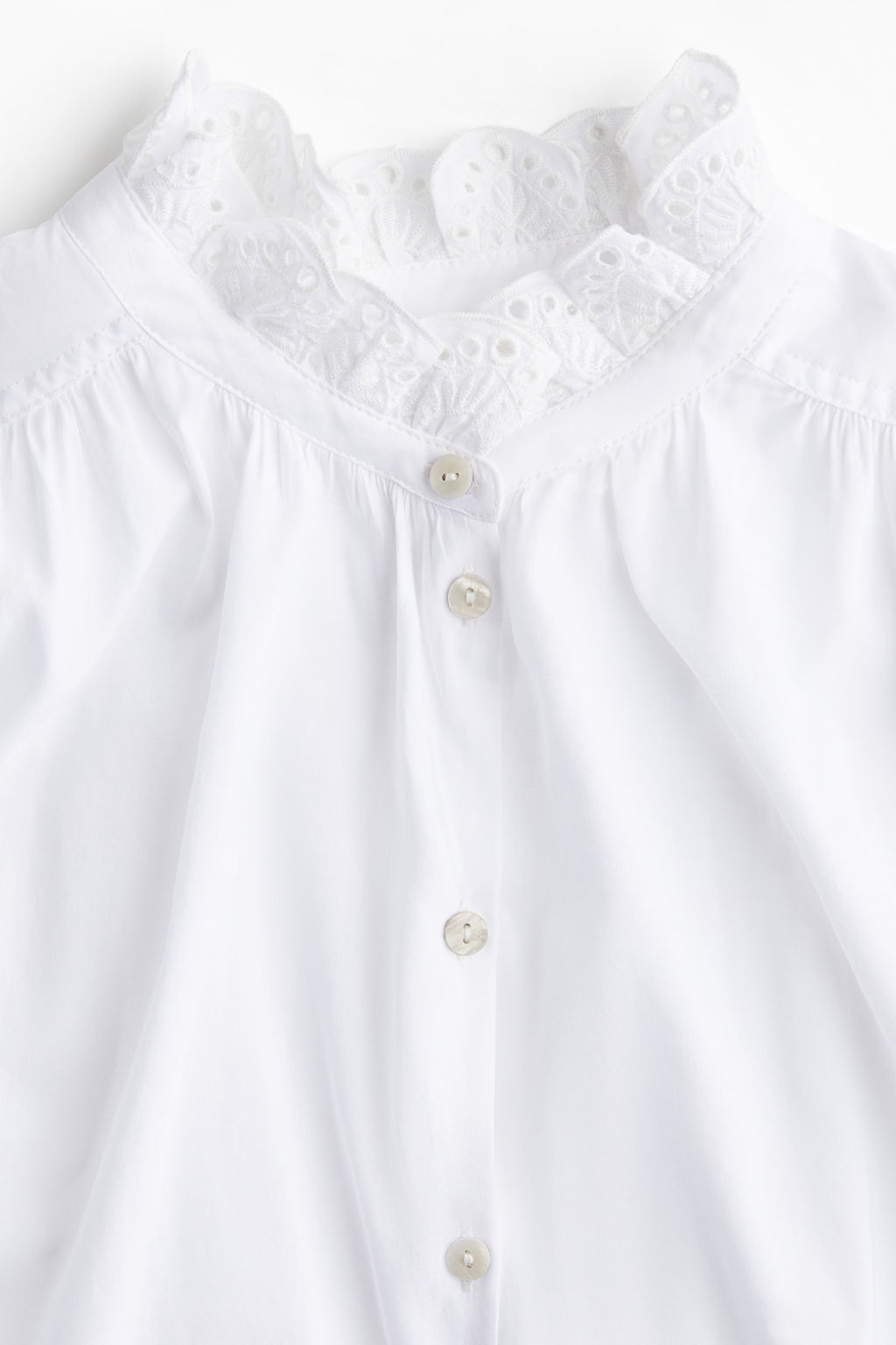 Blusa con bordado ingles - H&m фото 6