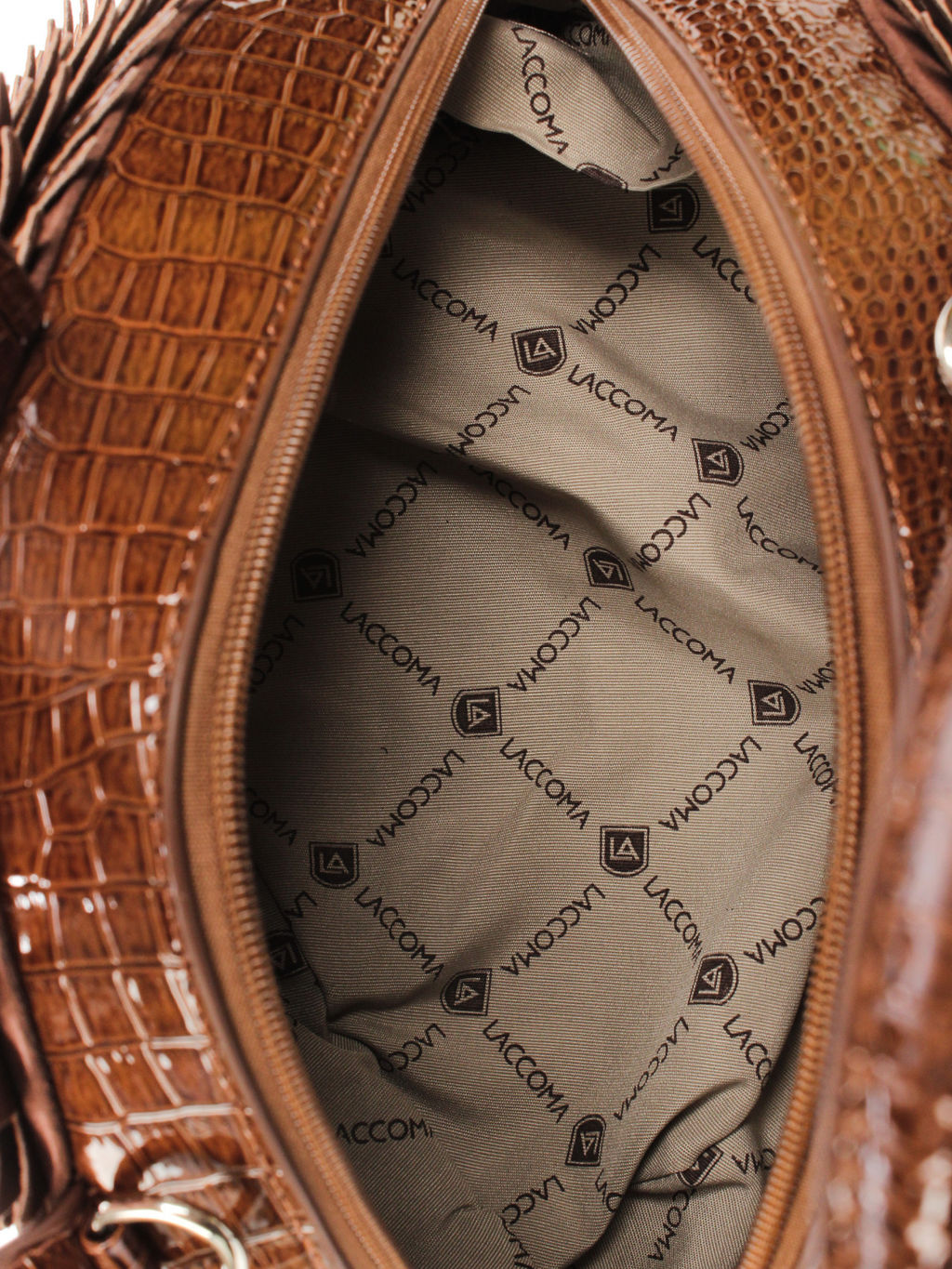 LACCOMA сумка ИГР25118-ежик-коричневый эко кожа хлопок  фото 4