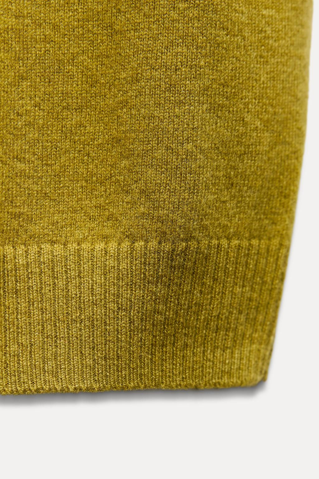 100% WOOL SCARF KNIT TOP - Zara фото 9