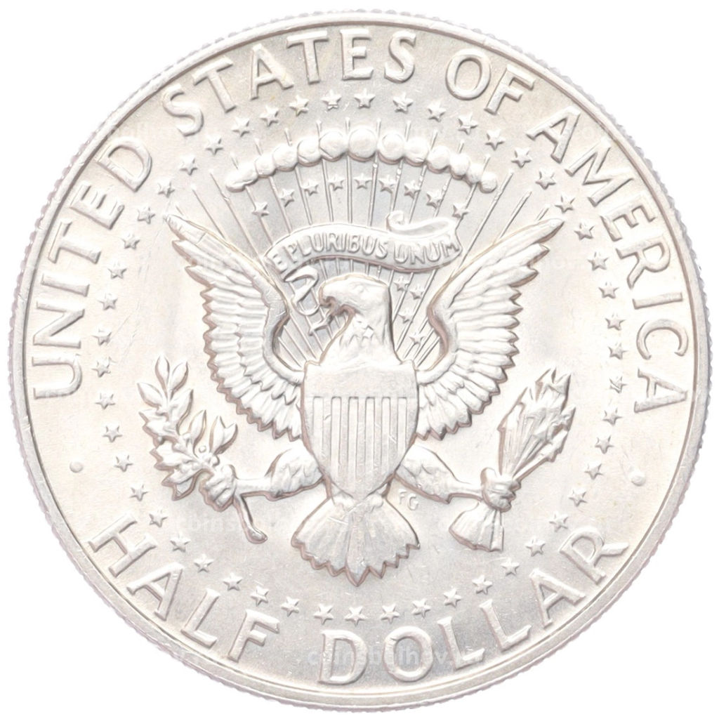Монета 1/2 доллара (50 центов) 1968 года D США