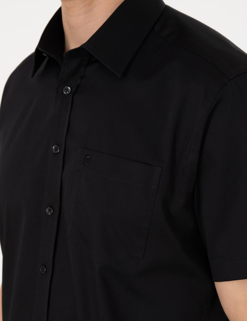 Siyah Regular Fit Uzun Kollu Basic G_mlek