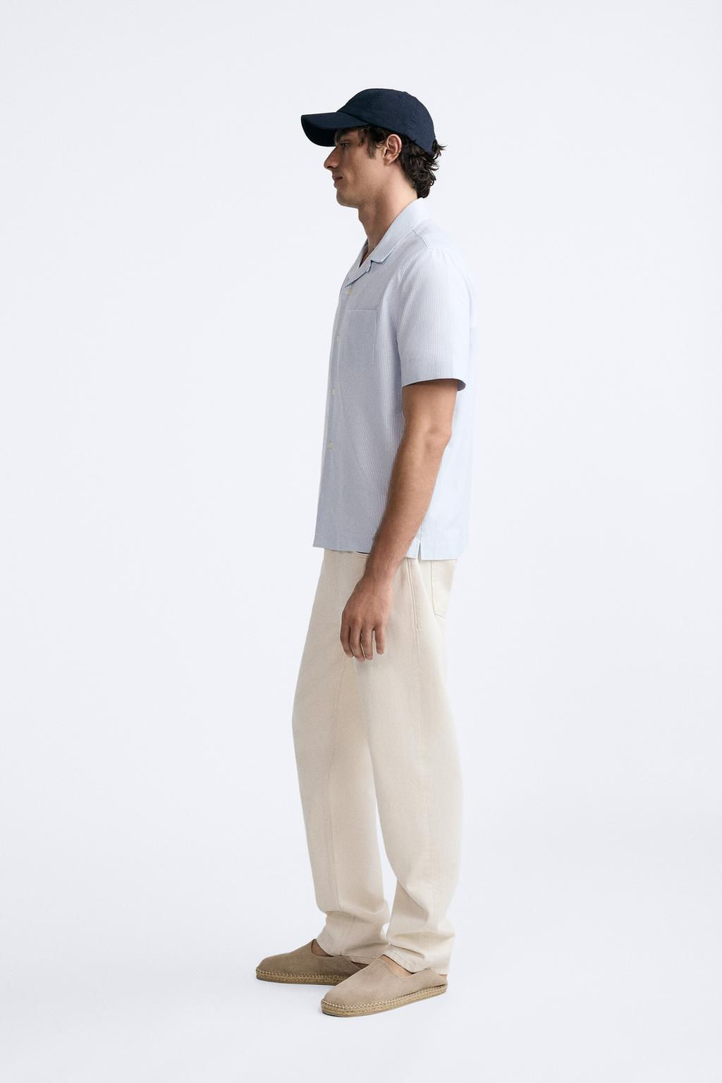 STRIPED OXFORD SHIRT - Zara фото 4