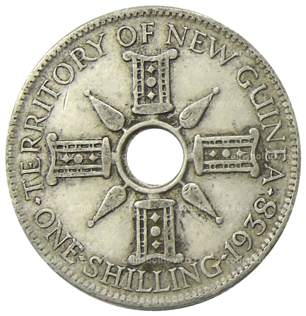 1 шиллинг 1938 года Британская Новая Гвинея