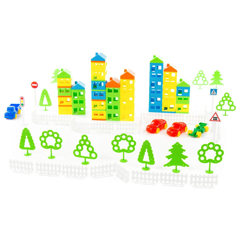 Конструктор Построй свой город (146 элементов) (в пакете) - Полесье фото 2