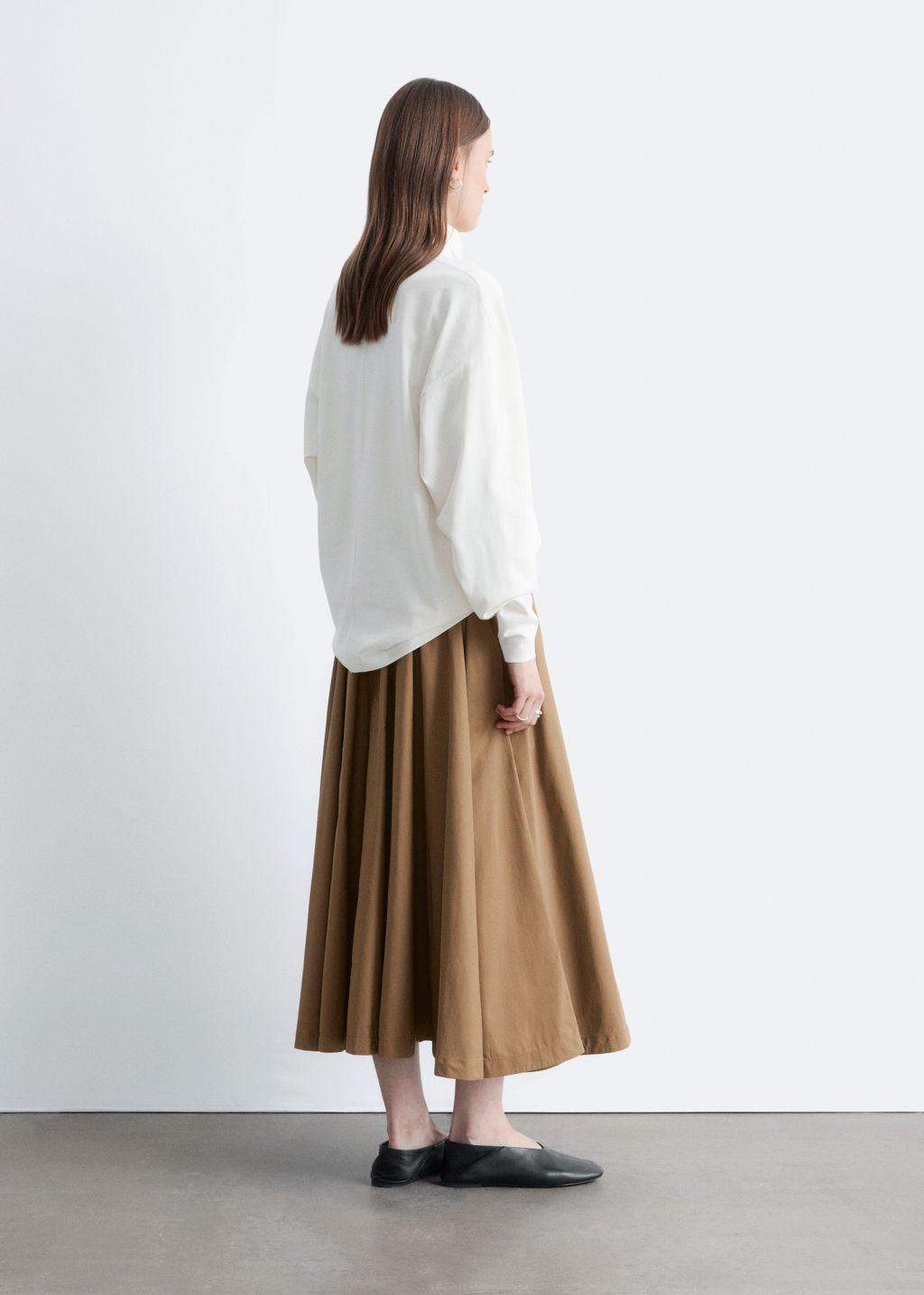 Falda midi voluminosa con cord?n de ajuste - H&m фото 4