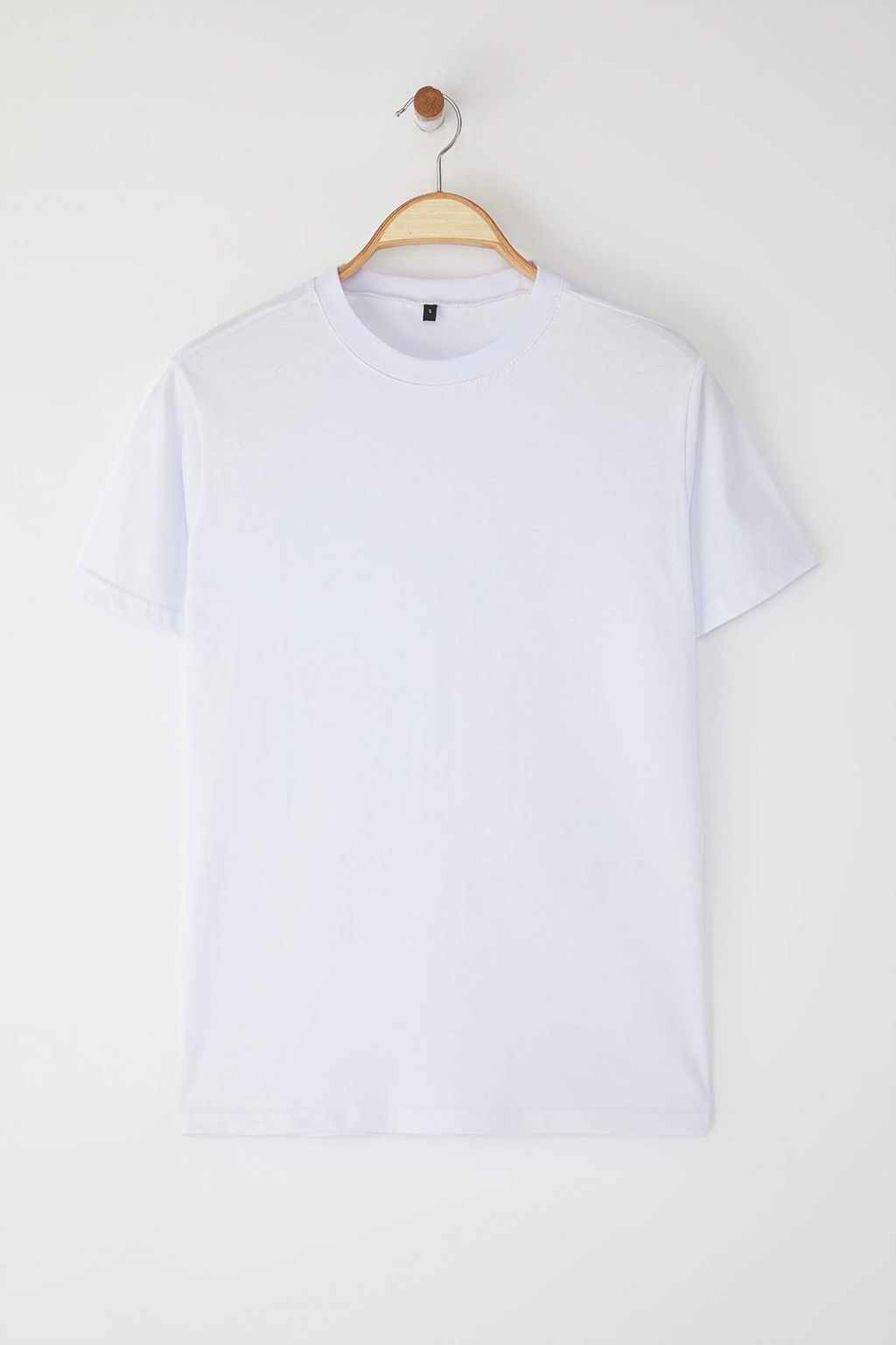 Trendyolmilla Man Beyaz 7li Paket Slim/Dar Kesim %100 Pamuklu T-Shirt TMNSS25TS00234  фото 3