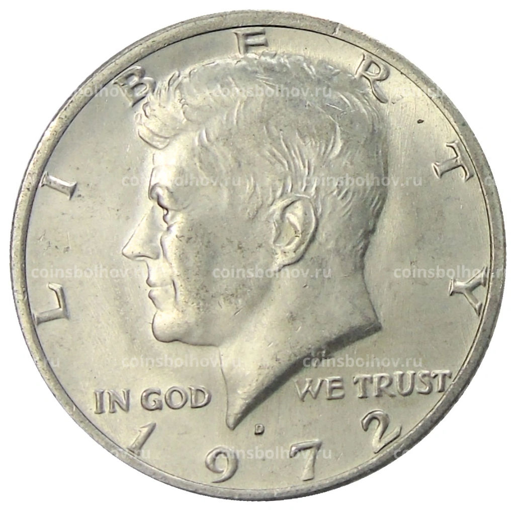 1/2 доллара (50 центов) 1972 года D США