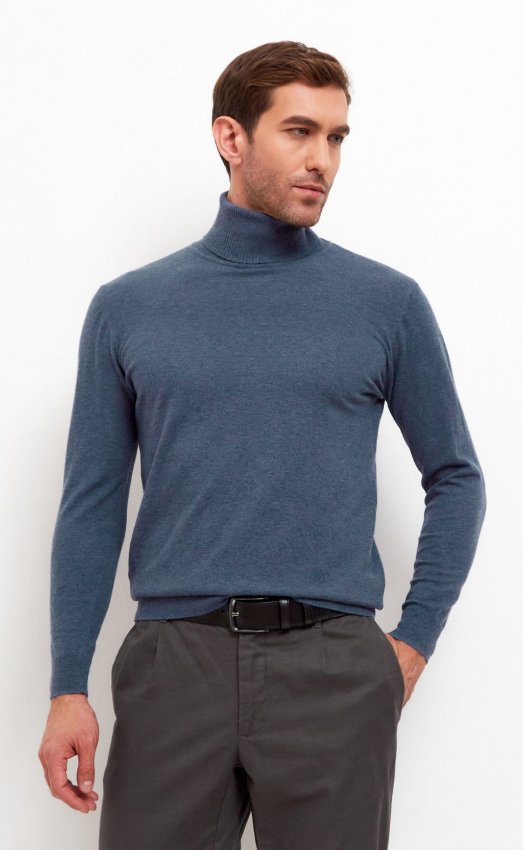 Водолазка F221-15128 d.grey melange