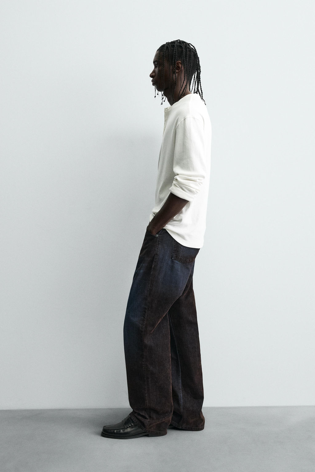 BAGGY FIT JEANS WITH VISCOSE - Zara фото 4