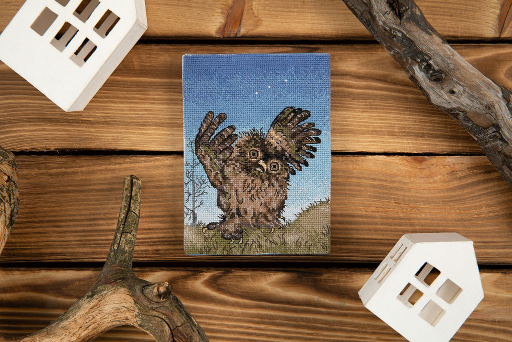 Набор для вышивания PANNA Союзмультфильм CMF-OP-7506 Обложка для паспорта. Ежик в тумане 20 х 13.5 см