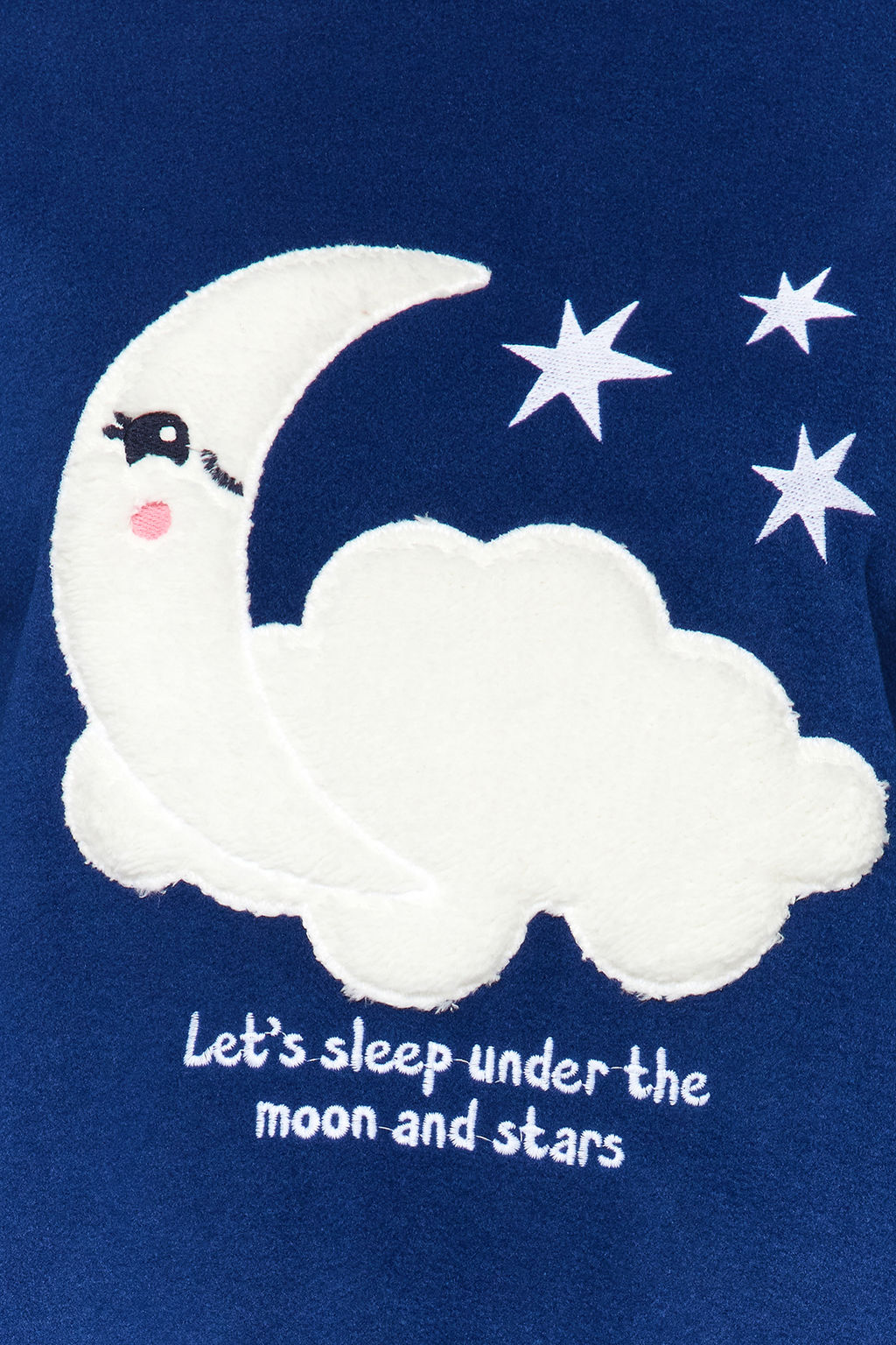 Trendyolmilla Lacivert Galaksi Desenli Polar K?sl?k Orme Pijama Tak?m? THMAW24PT00027