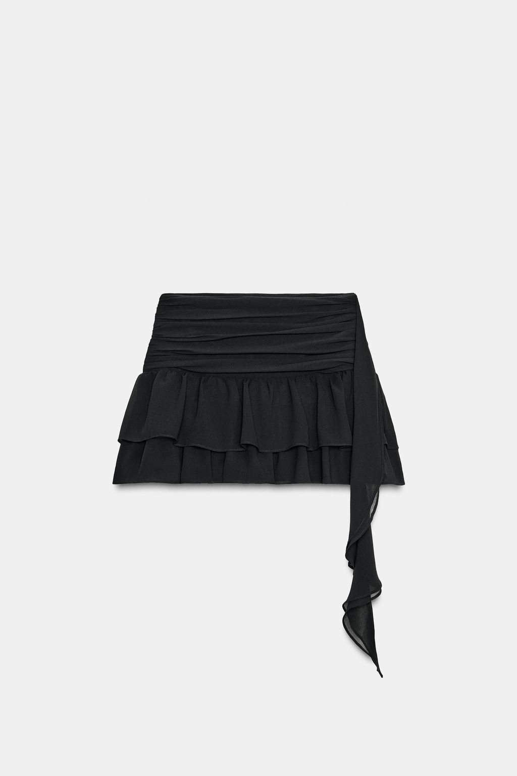 PLEATED RUFFLE SKORT - Zara фото 6