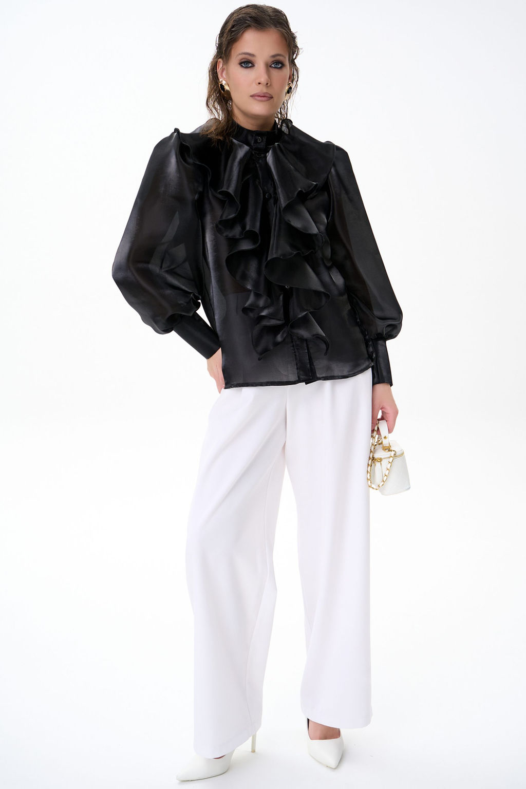 Рубашка Алиша (черный) - Эльза фото 18