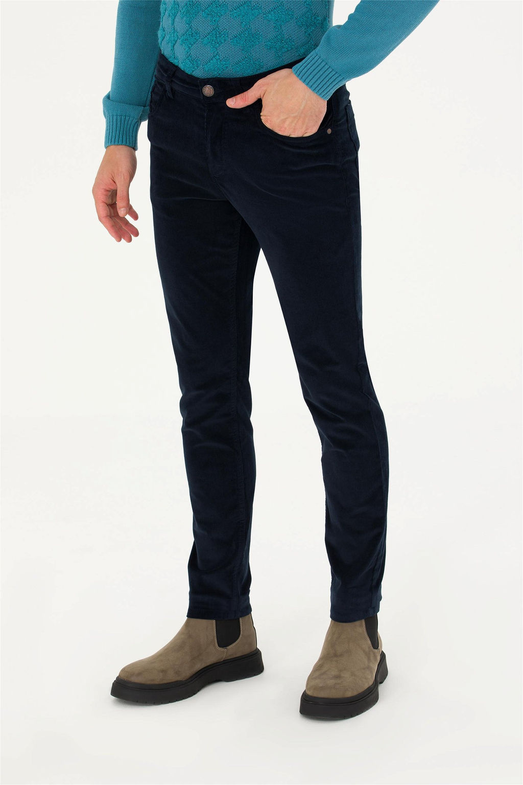 U. S. Polo Assn Мужские темно-синие брюки из плотной ткани - U.s. polo assn фото 10