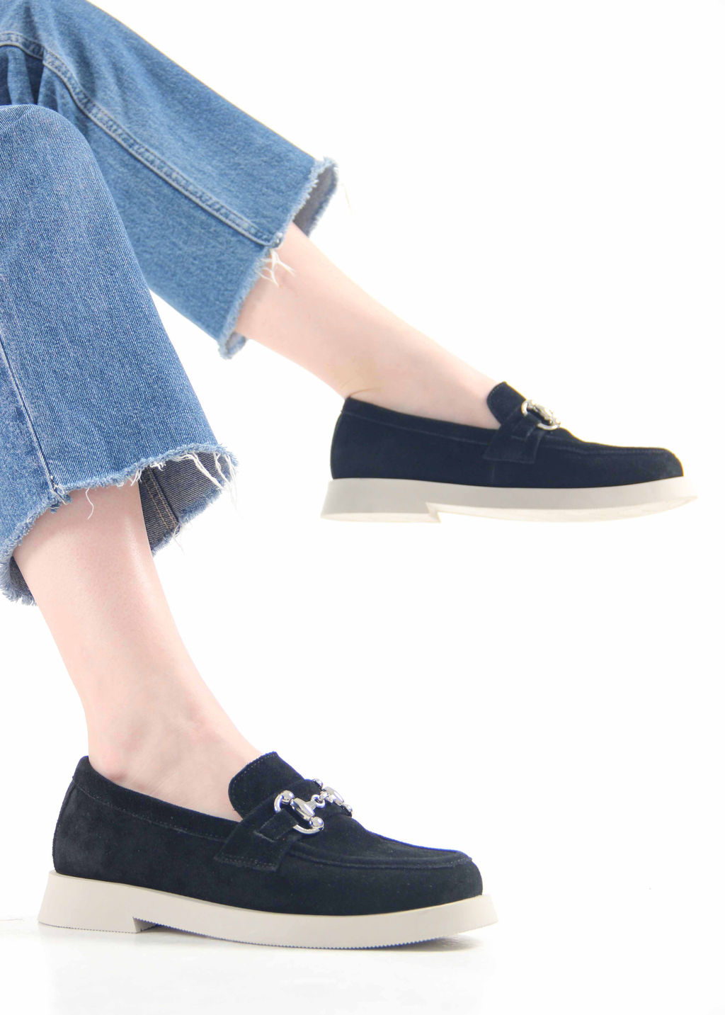 Лоферы туфли 172.1841be. черная замша