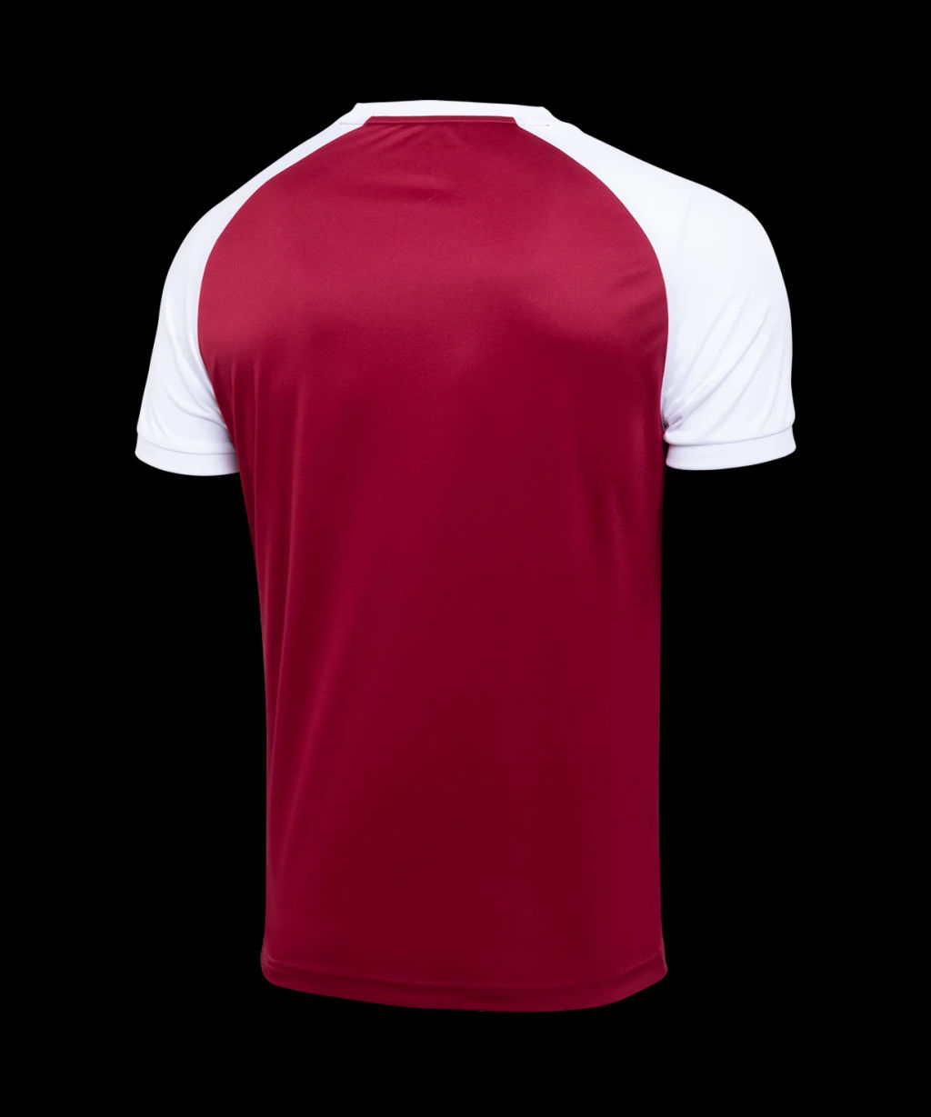 Футболка игровая JOGEL CAMP Reglan Jersey, гранатовый/белый, детский