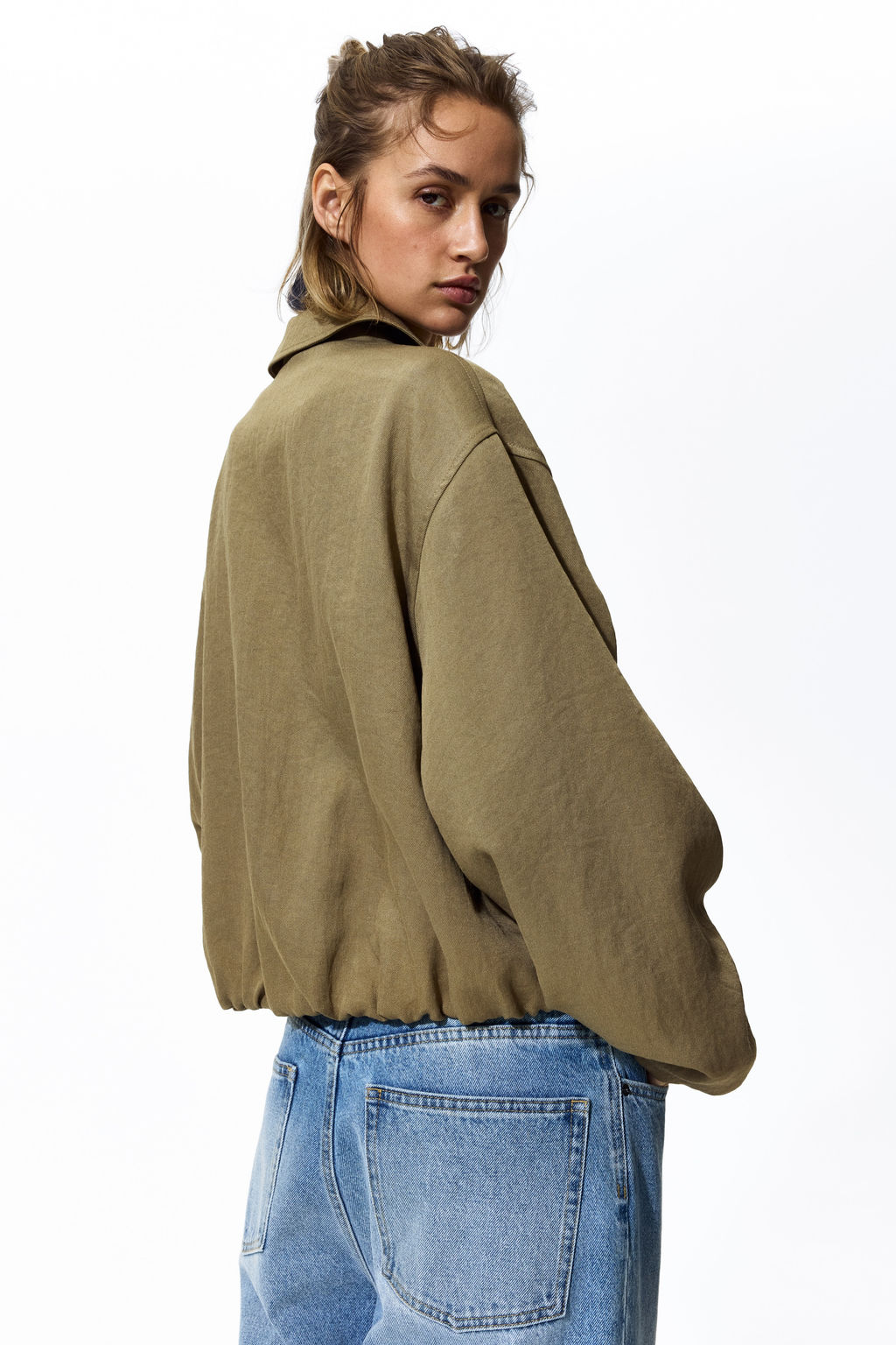 Cazadora oversize con bajo globo - H&m фото 5