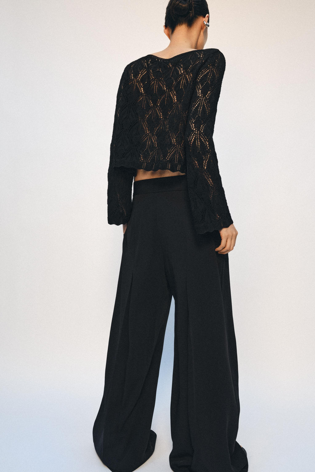 JERSEY PUNTO POINTELLE / Negro - Zara фото 3