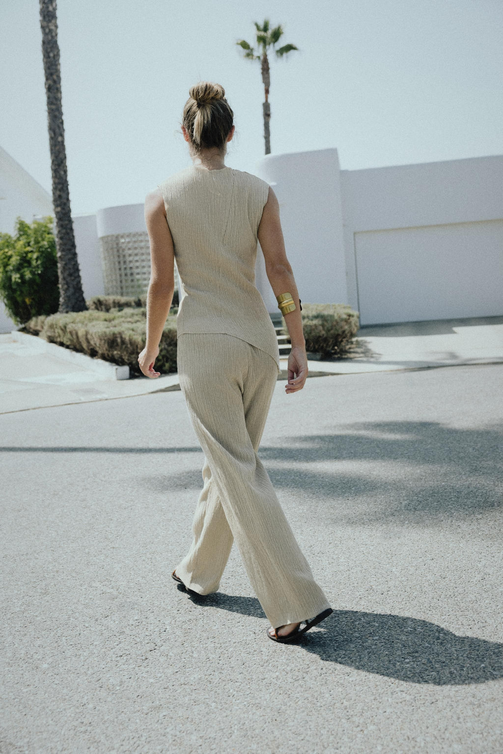 TEXTURED BAGGY TROUSERS - Zara фото 5