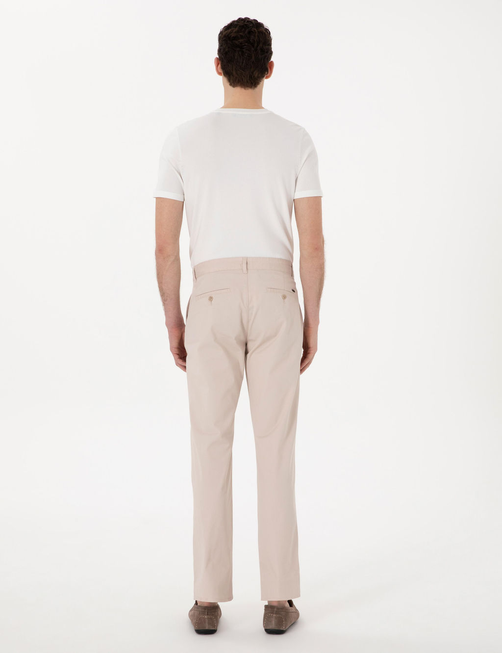 Bej Regular Fit Basic Kanvas Pantolon - Pierre cardin фото 4