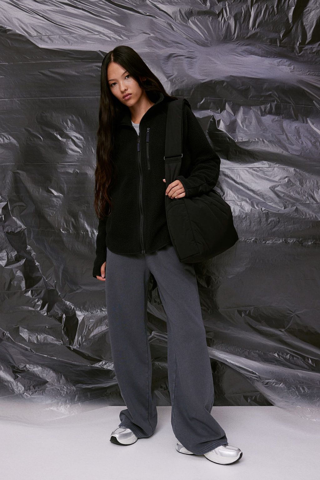 Chaqueta de deporte en borreguito - H&m фото 4