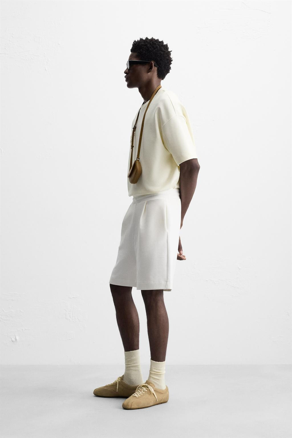 PLEATED TECHNICAL BERMUDA SHORTS - Zara фото 4