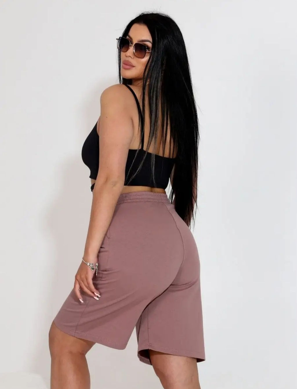 Бермуды трикотажные Латте (М-893) - Лиза фото 4