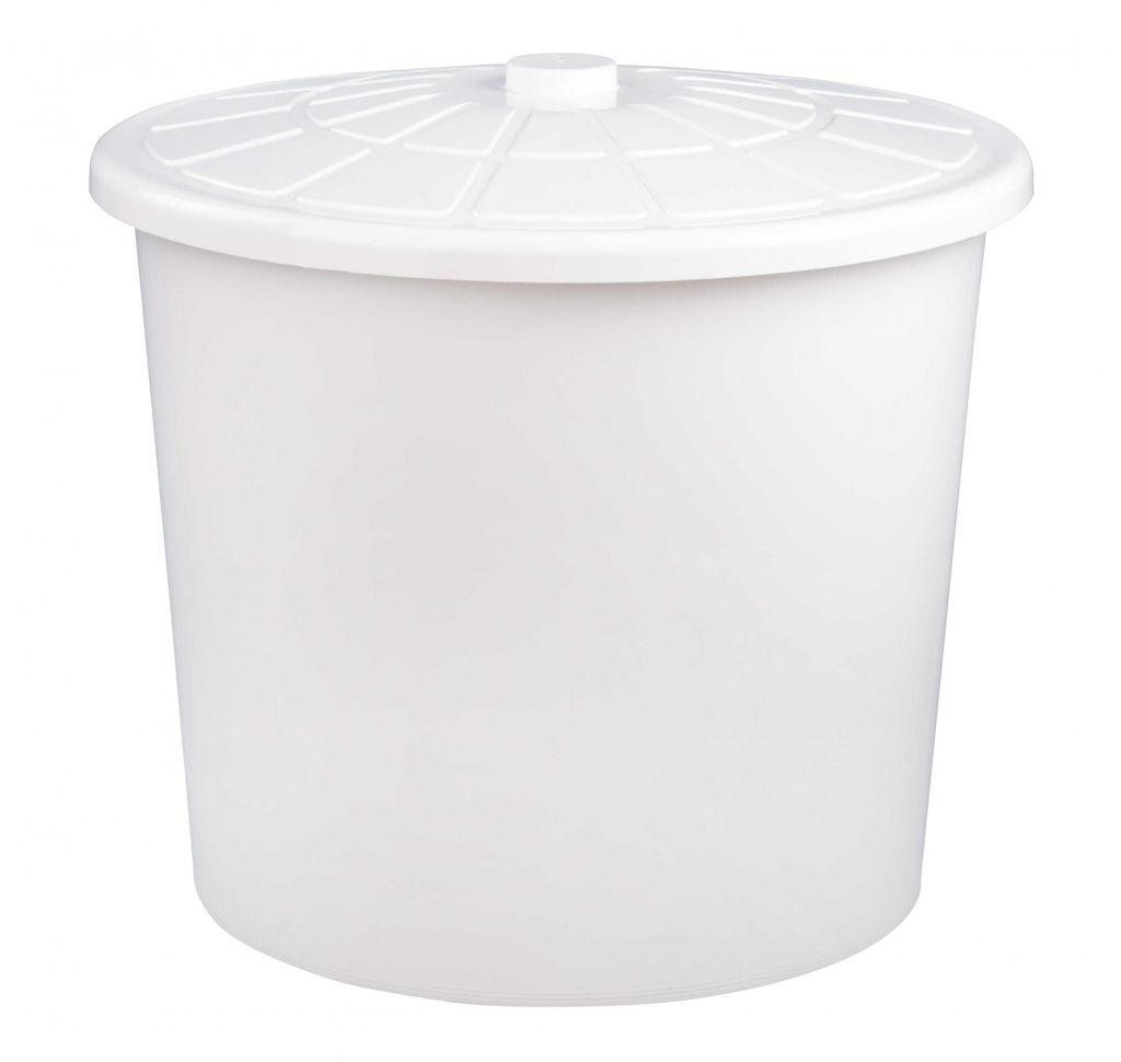 Бак универсальный 75л (белый)(с крышкой) белый М6924