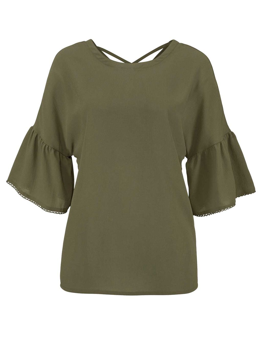 Блузка, оливковая - Linea tesini фото 2