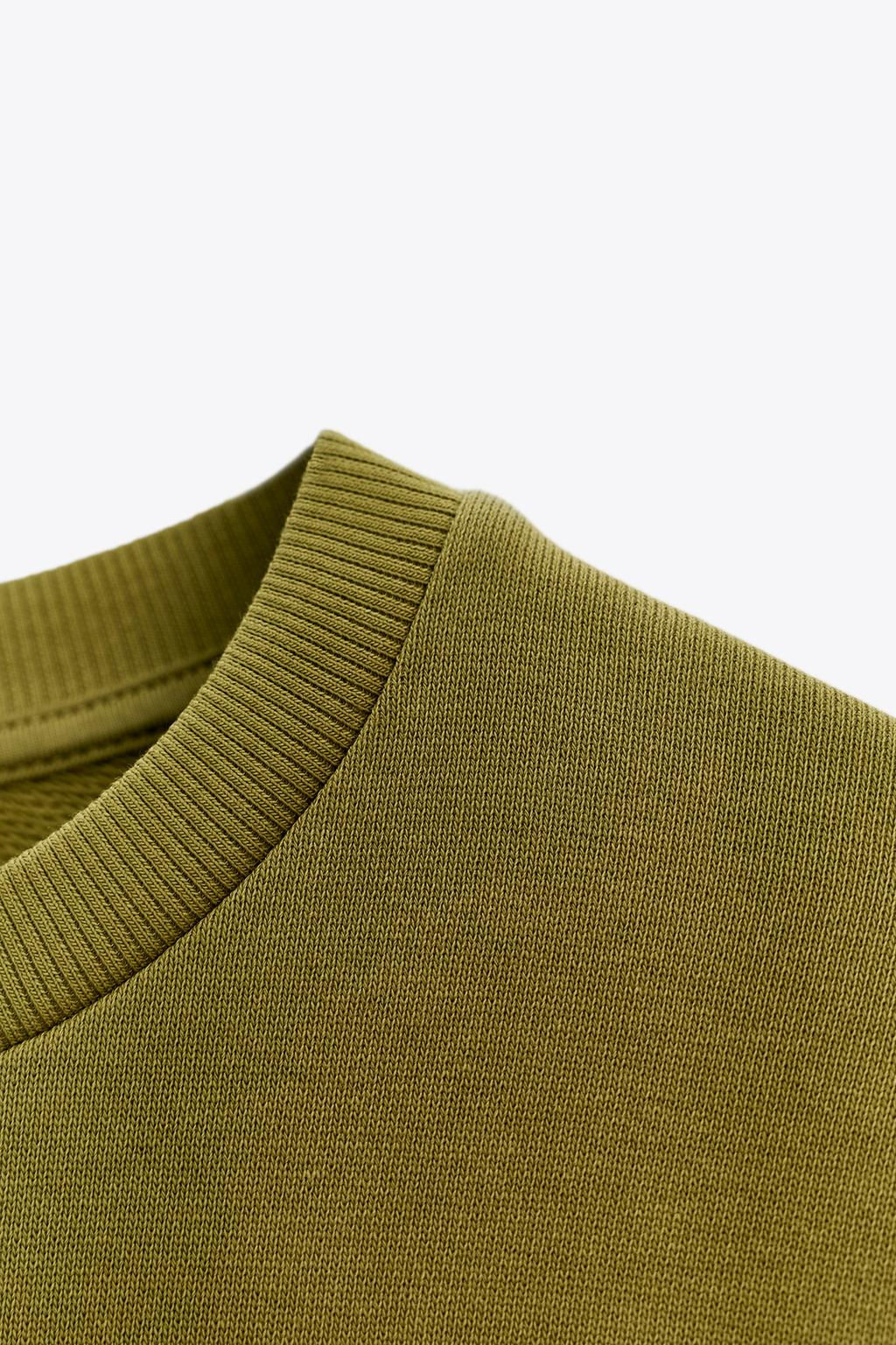 RUSTIC SHORT SLEEVE SWEATSHIRT - Zara фото 23