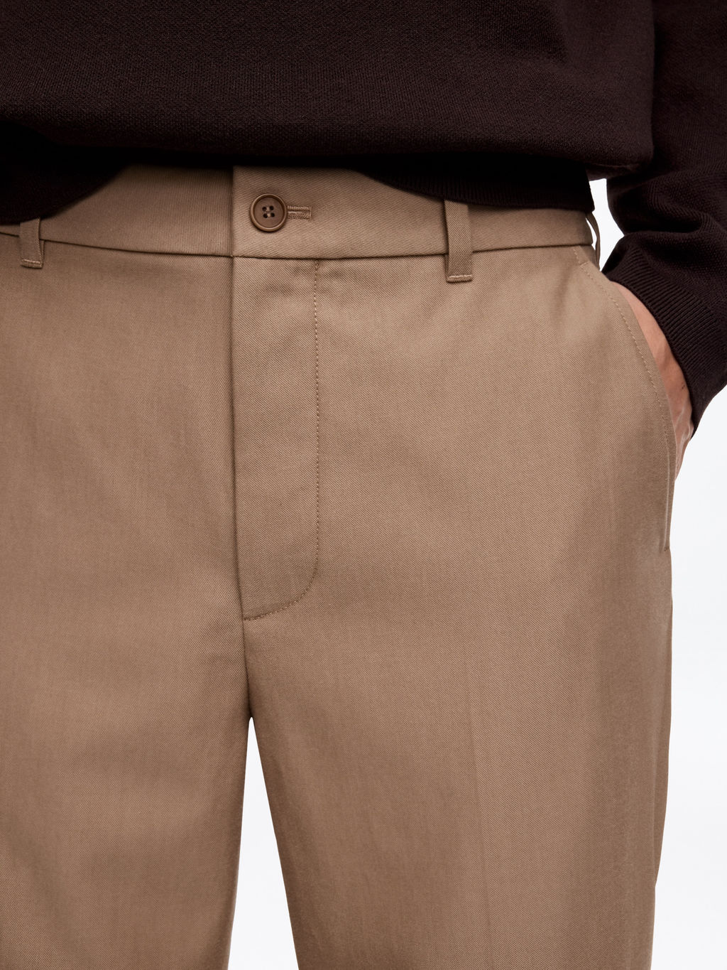 Pantalones de mezcla de lana - H&m фото 6