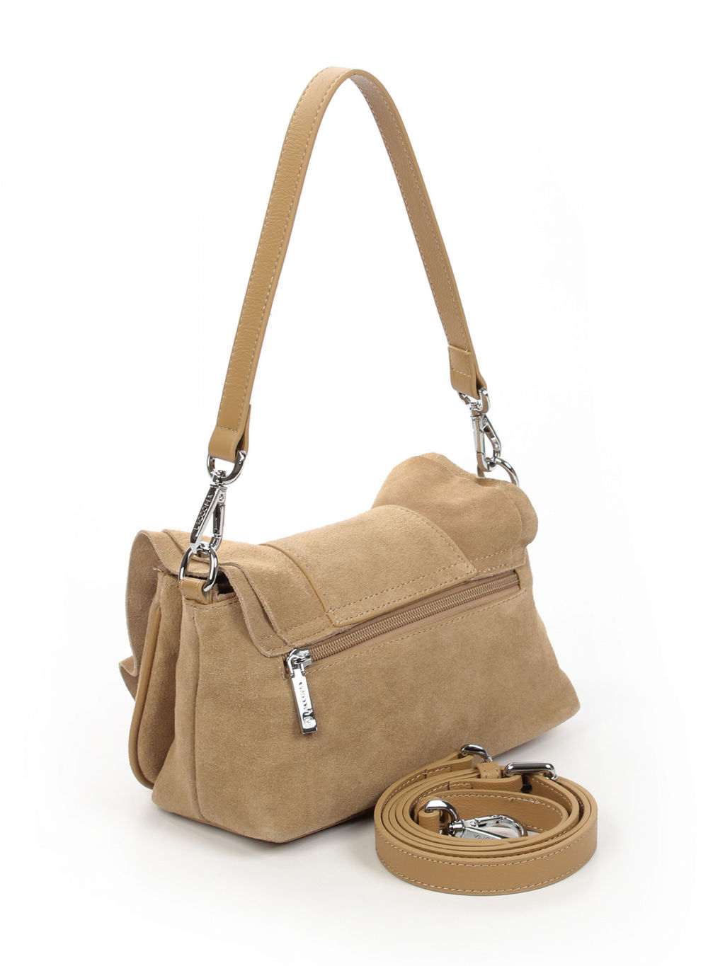 LACCOMA сумка АУ4497Ф-песочный натуральная замша хлопок  фото 2