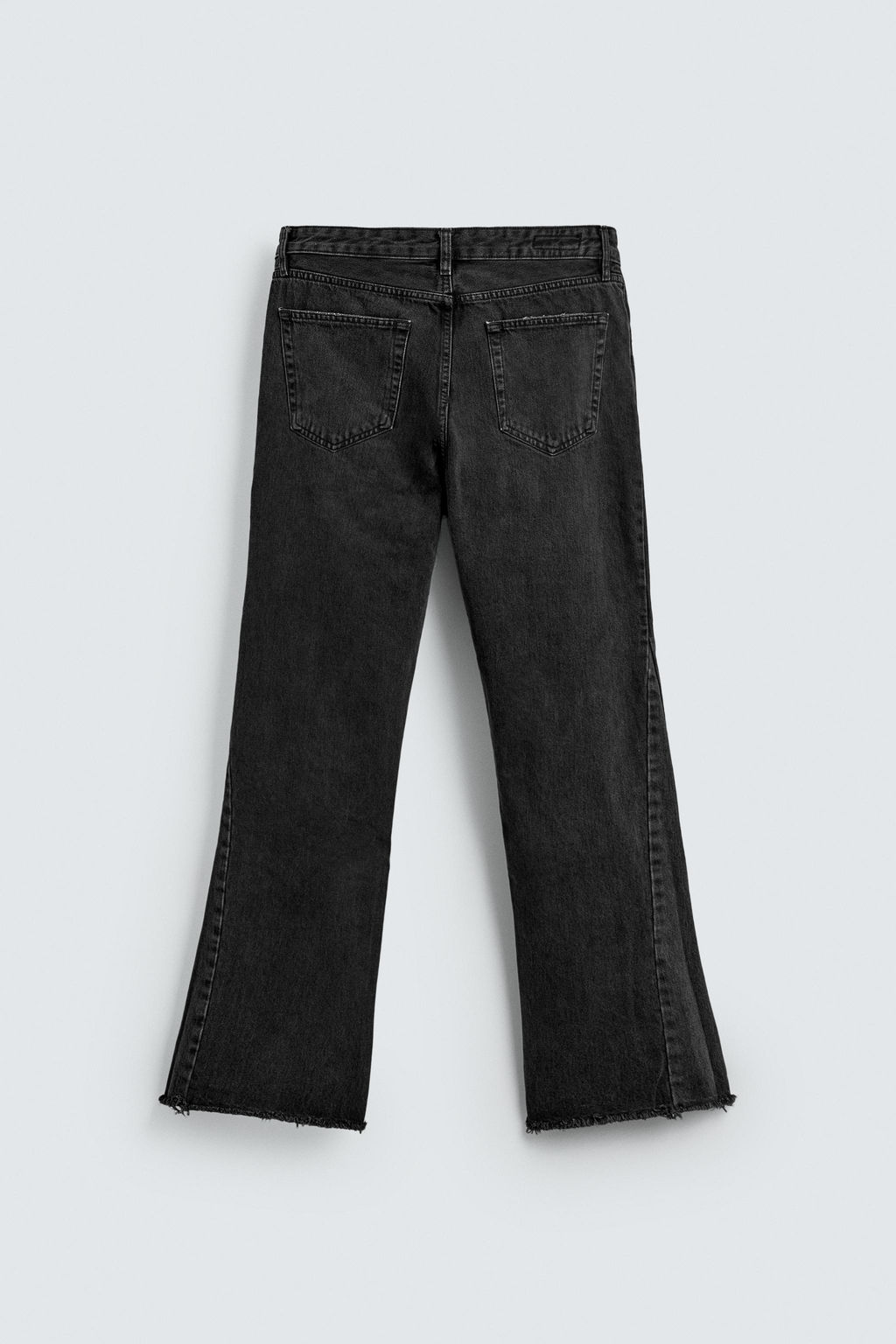 JEANS FLARE FIT ROTOS / Negro - Zara фото 8
