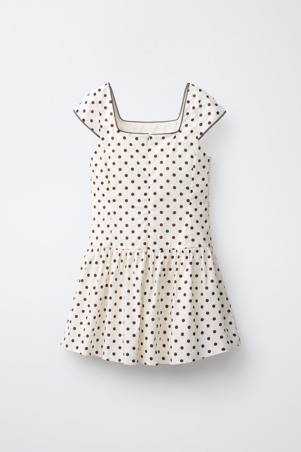 VESTIDO LUNARES / Crudo / Marr?n - Zara фото 4