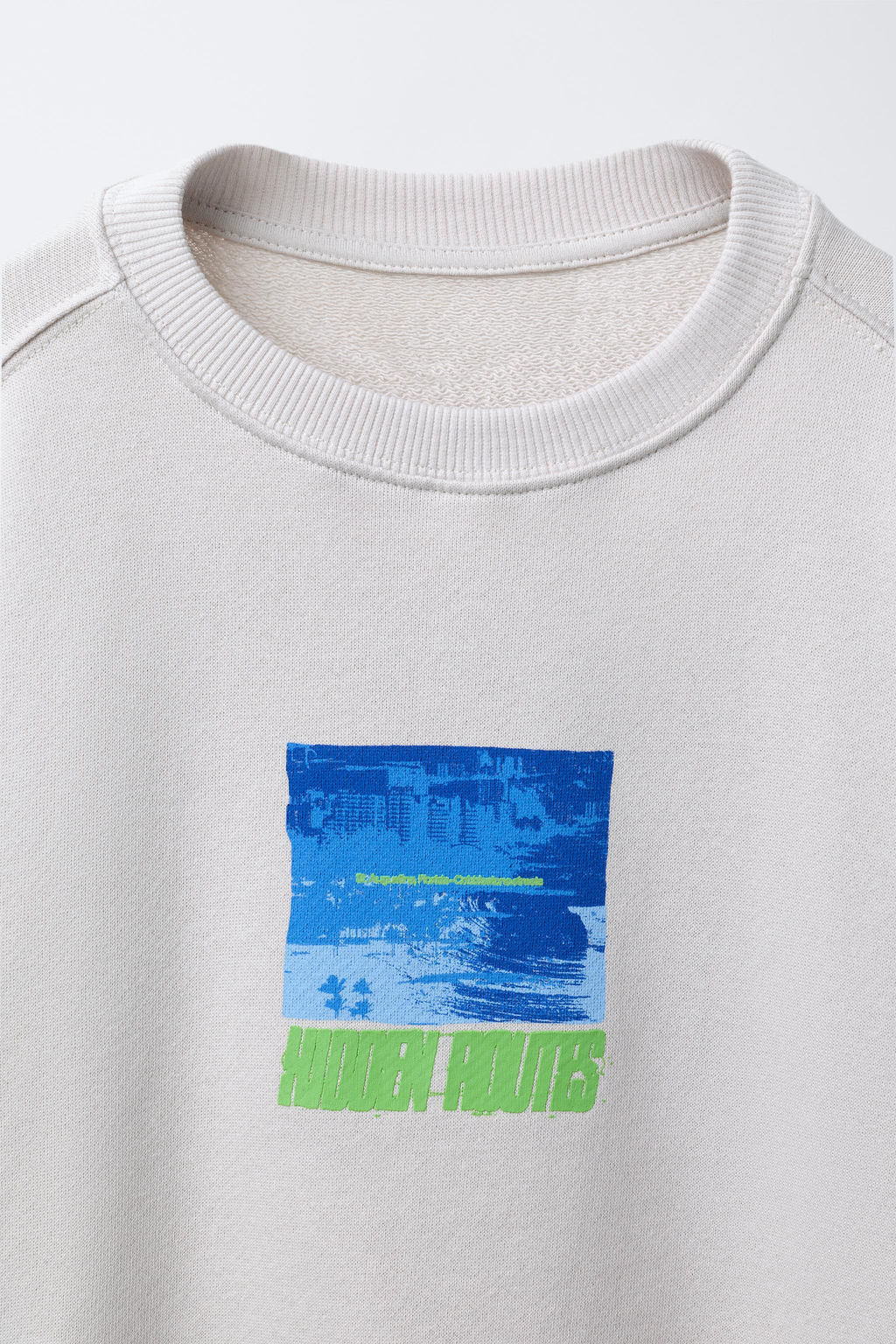 PRINTED SWEATSHIRT WITH LABEL - Zara фото 3