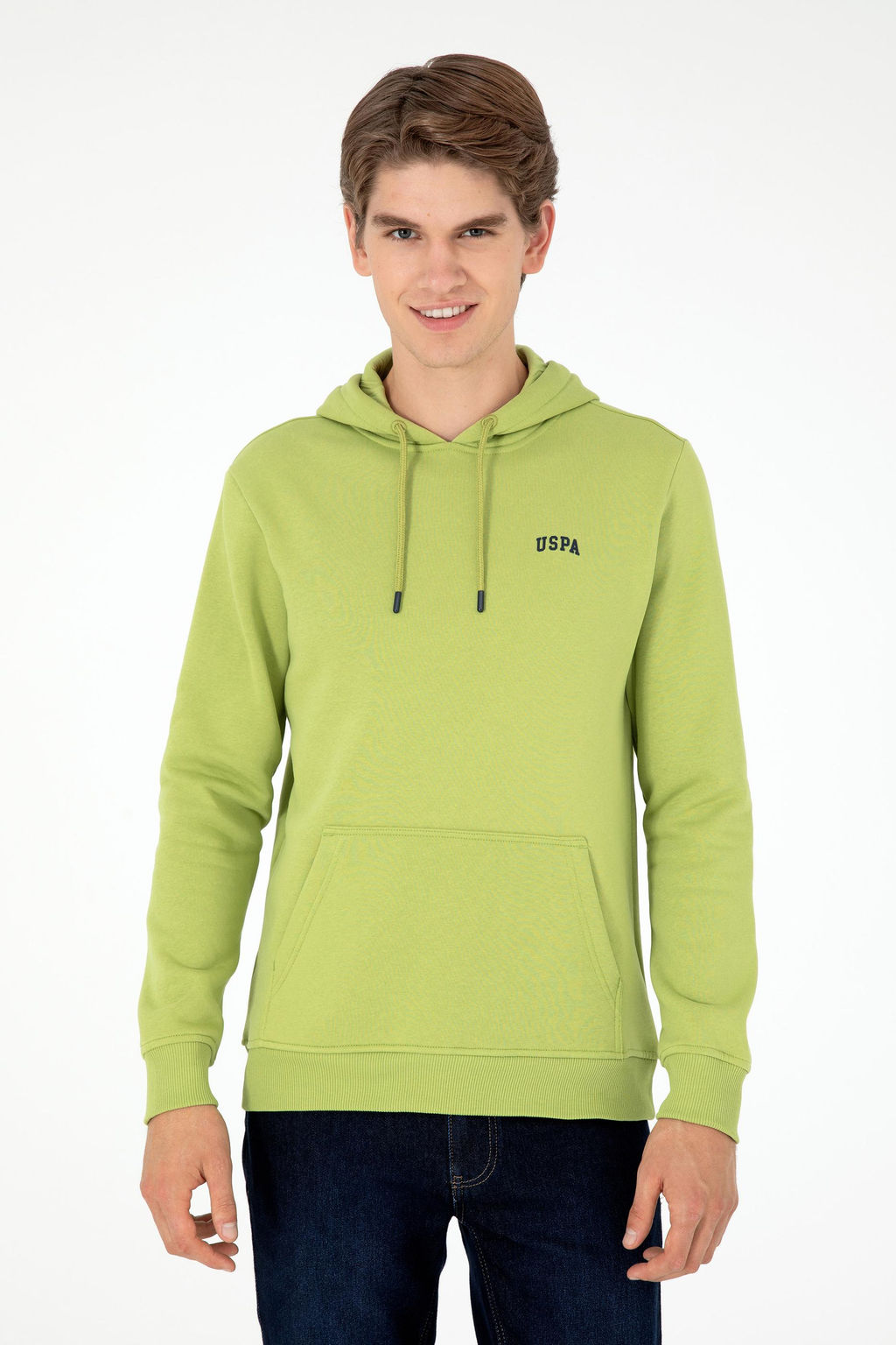 Мужской базовый свитшот фисташкового цвета Неожиданная скидка в корзине - U.s. polo assn фото 3