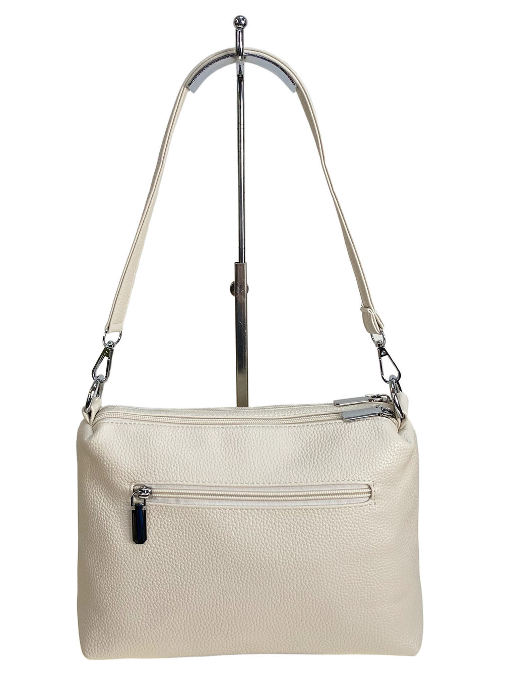 Женская сумка из искусственной кожи, цвет молочный - Greta фото 2