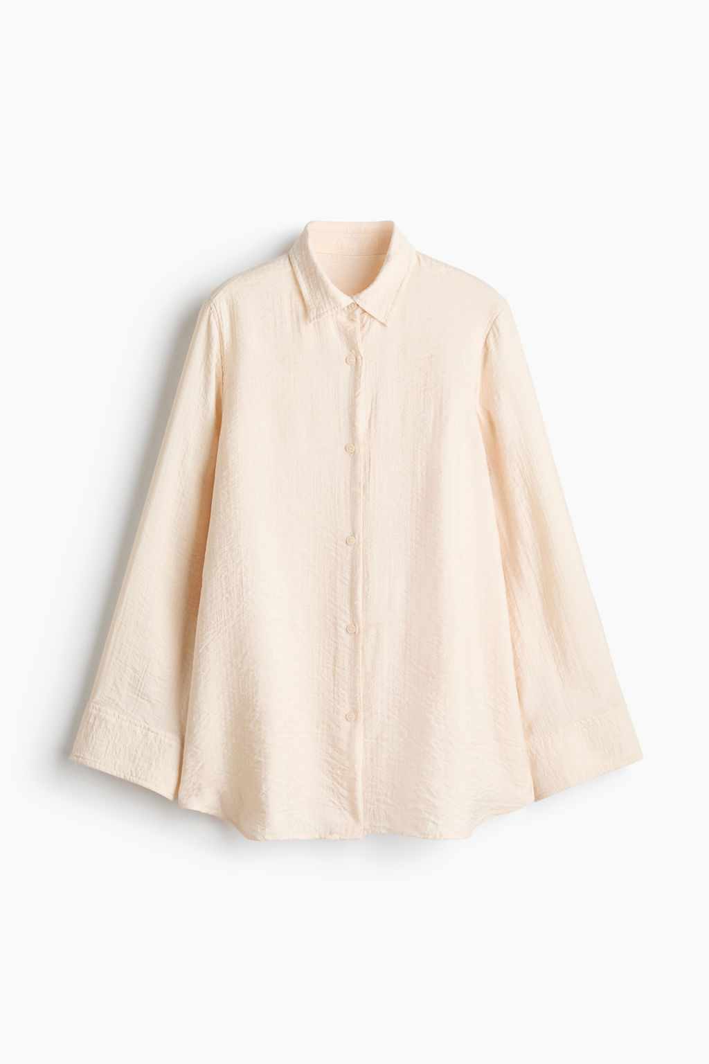 Camisa efecto arrugado en mezcla de viscosa - H&m фото 2