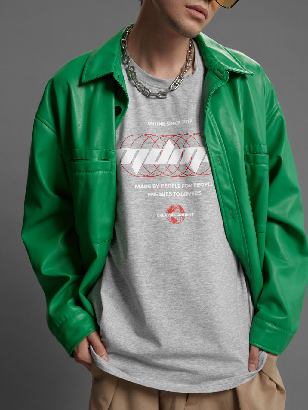 Футболка мужская MDMC Серый меланж М-25ФМ MODAMICA